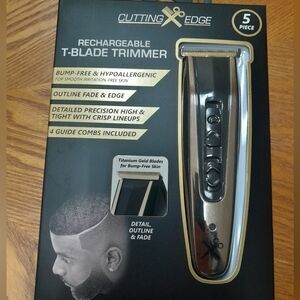 Cutting Edge Rechargeable T-Blade Trimmer (5 Piece Kit) NWT Size:OS